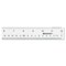 Westcott 12 in. Long Standard/Metric Flexible Acrylic Ruler - Clear